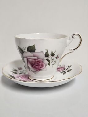 Porcelain Regency Teacup and Saucer Set